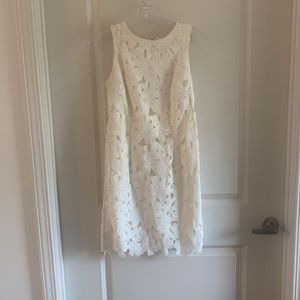 Ann Taylor White flower dress size 0 NWT